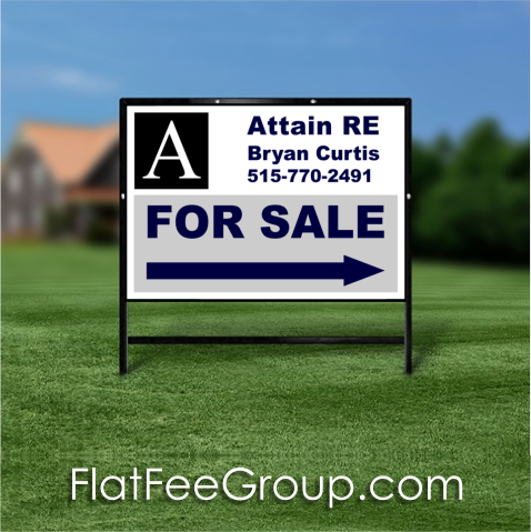 Iowa Flat Fee Real Estate Sign